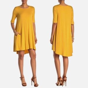 Philosophy Republic Clothing Swing Dress Small Yellow Gold EUC